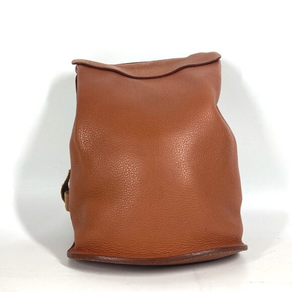 HERMES Brown Leather Backpack - Picture 1 of 15